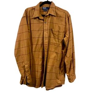 Tan Lowell Sport 💯% cotton by POLO Ralph Lauren flannel button up